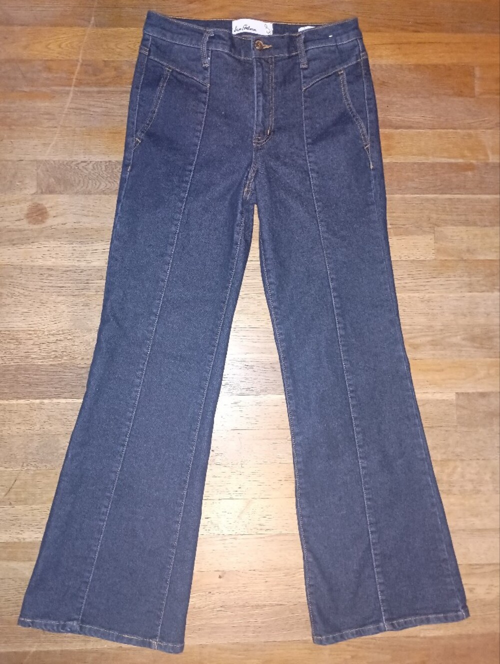 Sam Edelman Jeans BAY FLARE TROUSER JEANS/Indigo Dark Blue, Womens Size 28